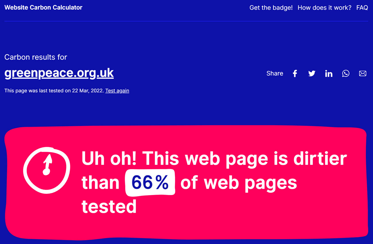 The Website Carbon Calculator