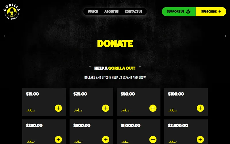 Donation page with crypto & PayPal payments