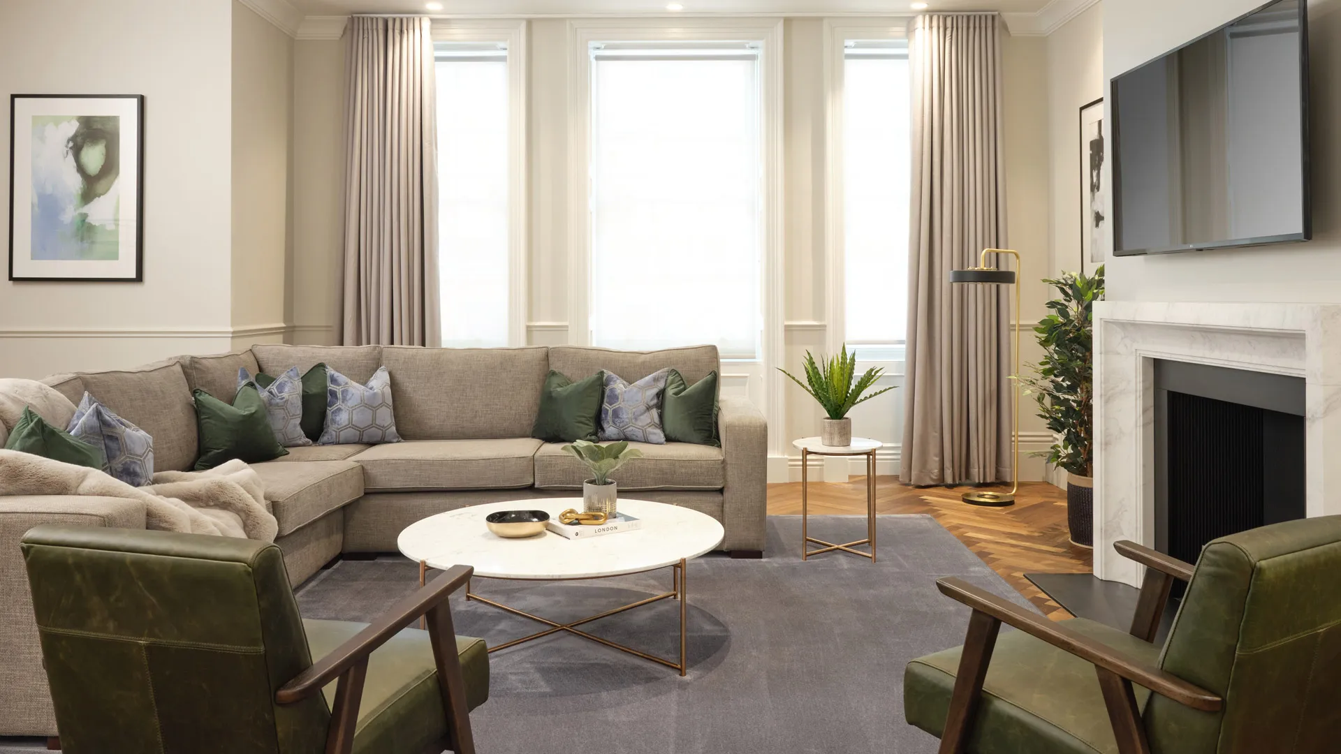 Luxury apartment living room