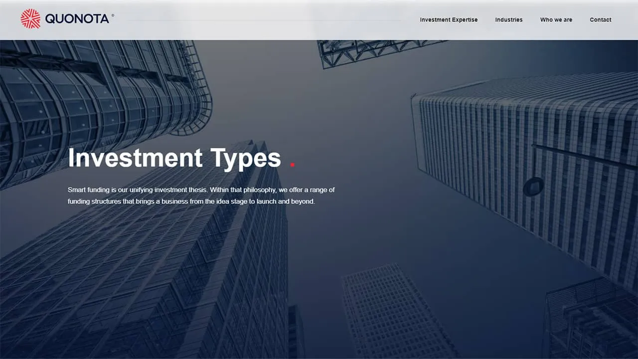 Quonota Investment Types Page