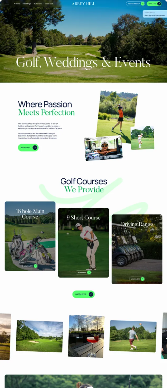 Abbey Hill full-page design