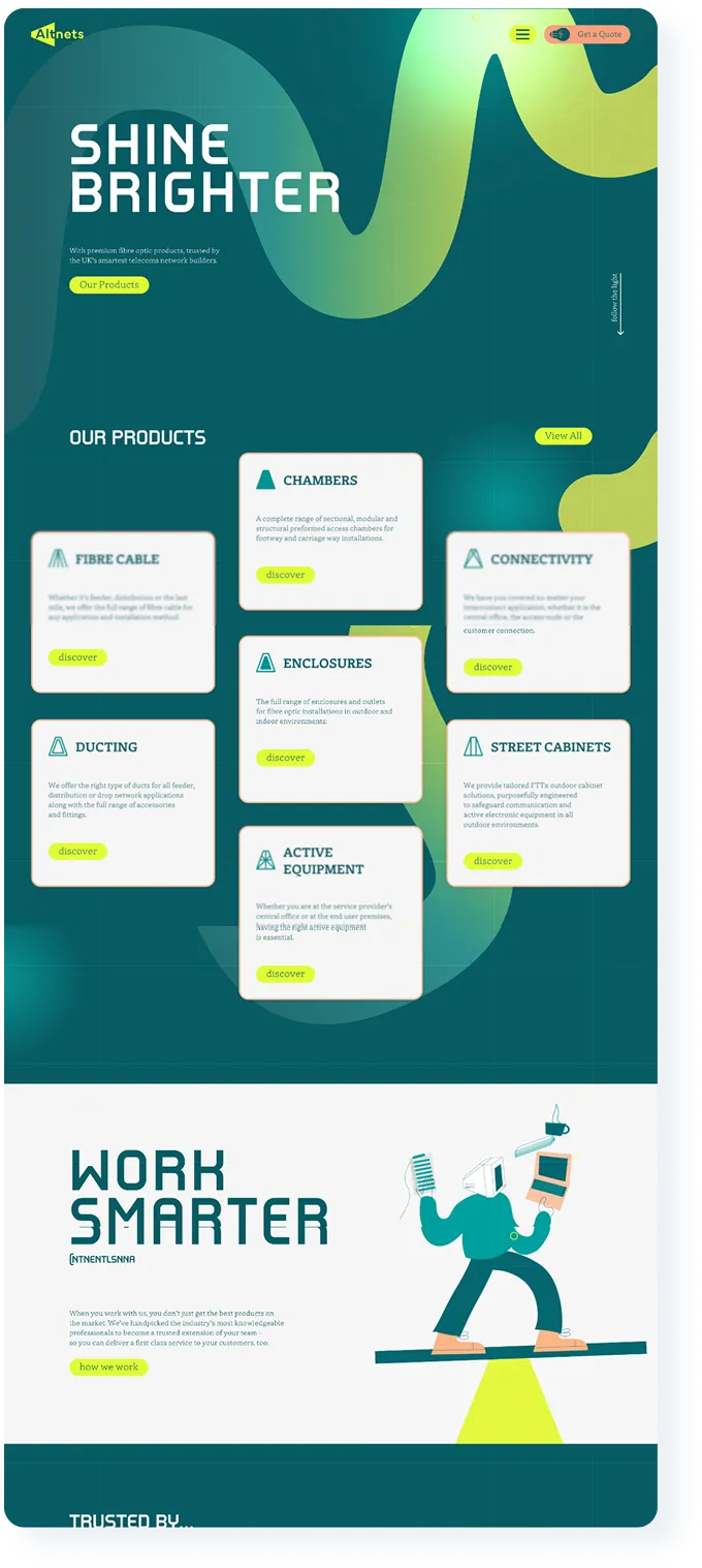 Altnets full page design