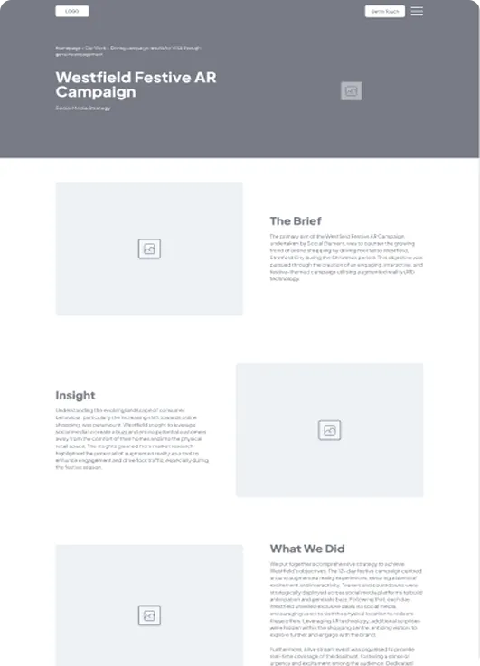 Social Element wireframe 1