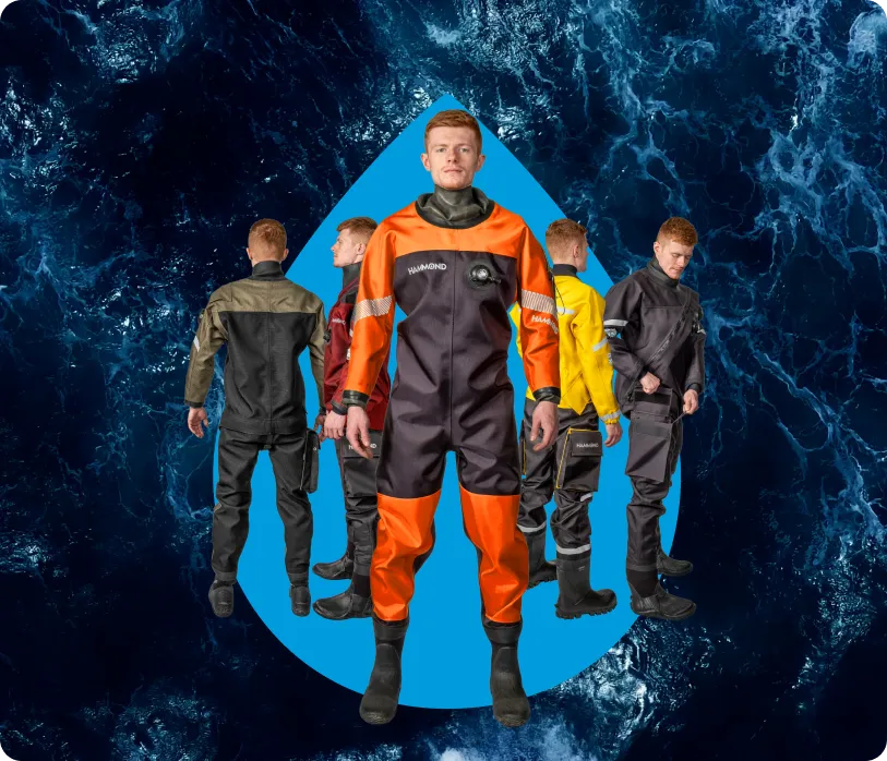 Hammond Drysuits project imagery