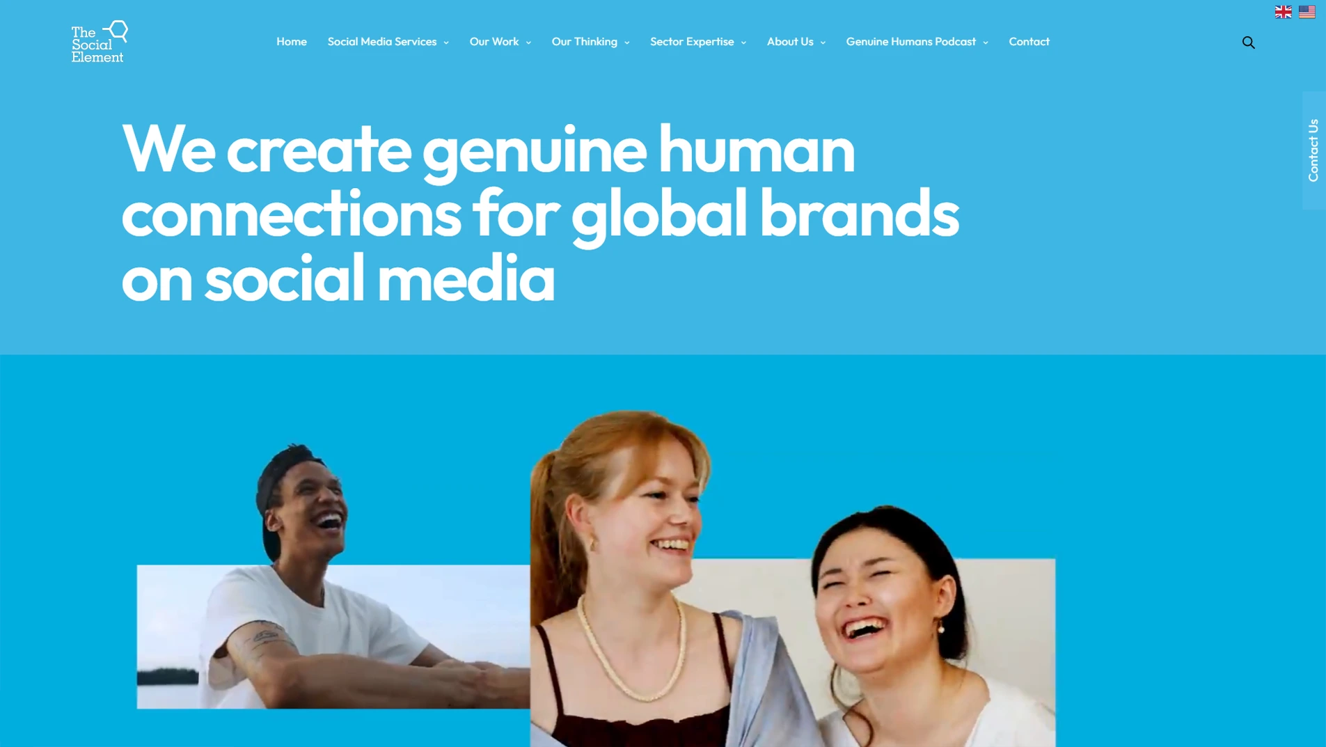 Social Element before redesign