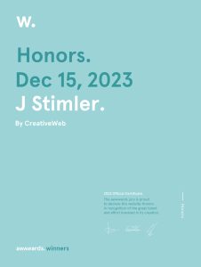 Award certificate - certificate j stimler