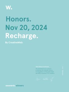 Award certificate - certificate recharge