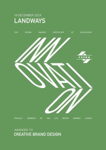 Award certificate - cssda inn landways
